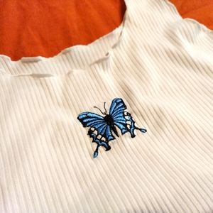 American eagle Butterfly cropped tank